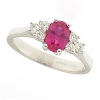 Anello Guerretta Gioielli Donna Anello Rubino in Oro Rubino ANRUB01-14 - ANRUB01-14
